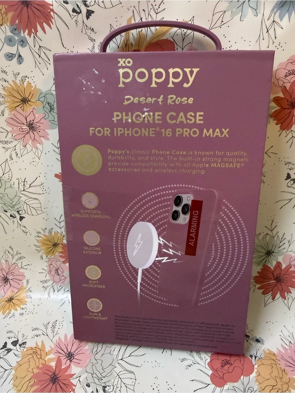 Poppy Desert Rose MagSafe-Compatible Case for iPhone 16 Pro Max